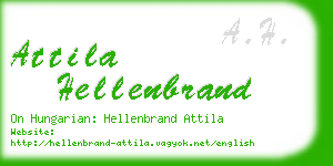 attila hellenbrand business card